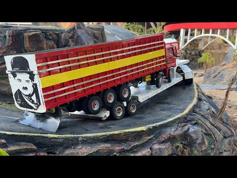 RILIS RC truk HINO 500 TRIBAL versi SULAWESI 🔥‼️ towing truk baru ngambil dari DAILER