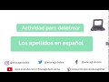 Deletreo de Apellidos en Español