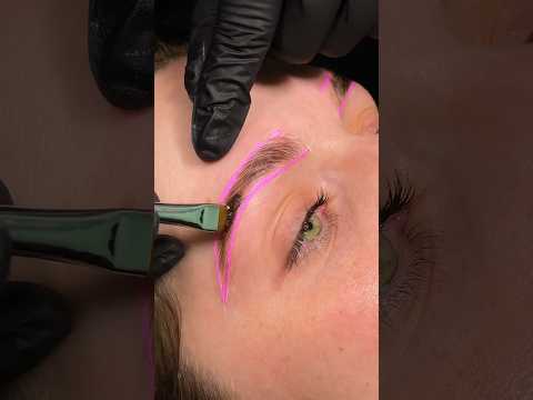 Brow lamination, wax & stain๐ #browlamination #browlaminationtutorial #browshaping
