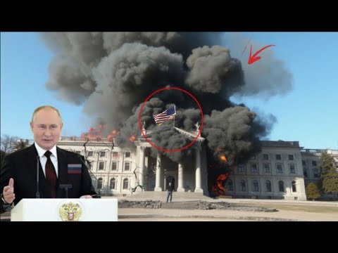 13 minutes ago! The US Presidential Palace in Washington was bombarded by 8 Russian Arma3 helicopter