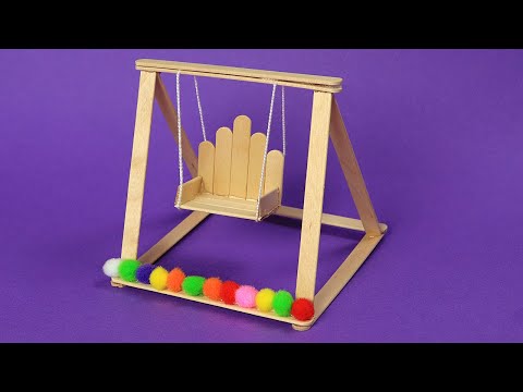 How to make Amazing Swing from Popsicle Sticks