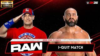 WWE 2K26 | John Cena vs Rusev - I-Quit Match