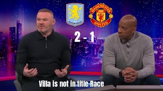 Wayne Rooney: Aston Villa Are NOT in the Title Race! 😳 | MOTD Reaction | Villa 2-1 Man Utd