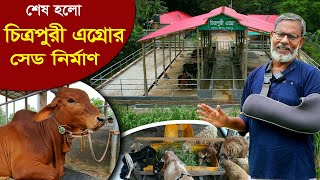 1212-শেষ হলো চিত্রপুরী এগ্রো” গরুর খামারের সেড নির্মান- র.ই মানিক  R.I Manik.Chitrapuri Krishichitra