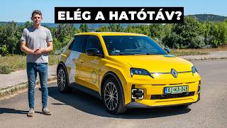 Lecserélném a Teslát erre? Renault 5 hatótáv teszt