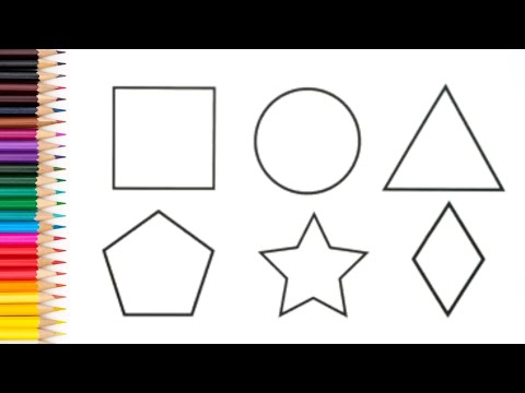 Learn Shapes & Colors | 2D Shapes Drawing for Kids | Preschool Learning | Shapes for Kids #kids #yt