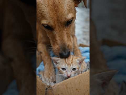 Caramelo pegou a coberta de uma mulher pra salvar os gato #resgateanimal #emocionante #animaisfofos