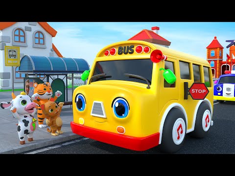 Wheels On The Bus - Nursery Rhymes & Kids Songs - Wheels On The Bus Go To Town