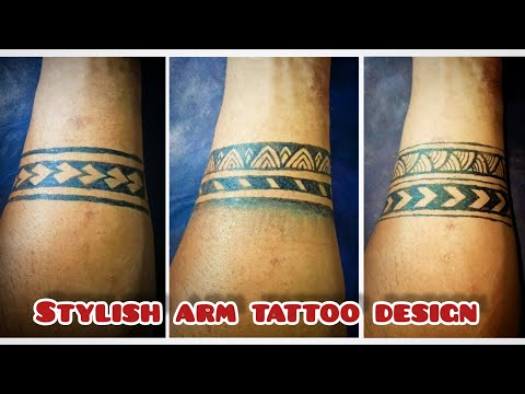 Stylish arm tattoo for men🔥/Diy temporary pen tattoo/Handmade tattoo @artistshuvajit