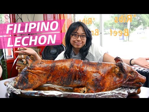YouTube video thumbnail: Trying Filipino Lechon in Wilmington, Delaware