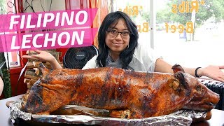 YouTube video thumbnail: Trying Filipino Lechon in Wilmington, Delaware