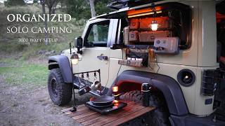 Organized Car CAMPING in RAIN FOREST [ Relaxing SOLO trip, ASMR ]