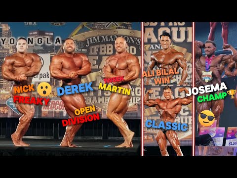 Pittsburg Pro 2024 complete, Ali Bilal men's physique winnes, Josema Beast win classic physique