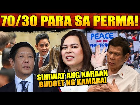 SINIWALAT 70/30 SUHOL SA MGA KONGRESISTANG PUMIRMA! VP SARA TINAWANAN ANG MAITIM NA PLANI NI MARTIN!