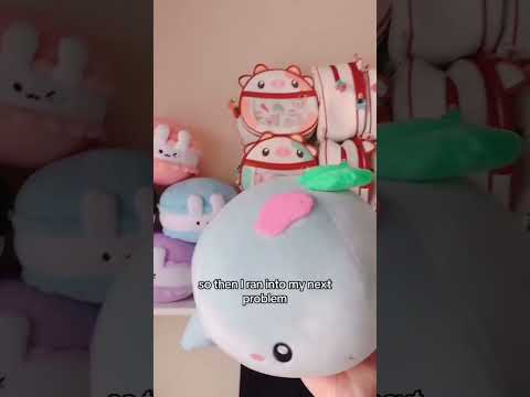 Almost RUINED blueberry whale 😭🐳 #plushtoys #kawaii