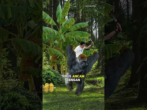 Cara Gila Taklukan Gorila Ngamuk Pisang Goreng Kesambar Petir #shorts #survivorpro #gorilla #gorila