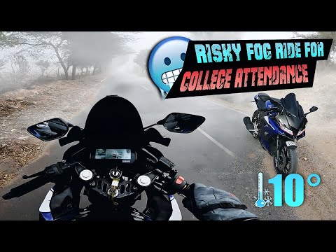 Risky Fog Ride for College Attendance! 🥶🔥