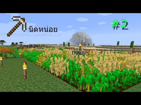 Minecraft1.14.32ทำฟาม+ลุยเหมืองล้างนิดหน่อย