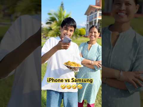 iPhone Samsung का टकर 🤣🤣 | Aayush & Abhay #momson #comedy #viral #realfools