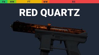Tec-9 Red Quartz Wear Preview
