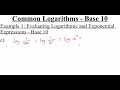 Logarithmic Functions and Properties