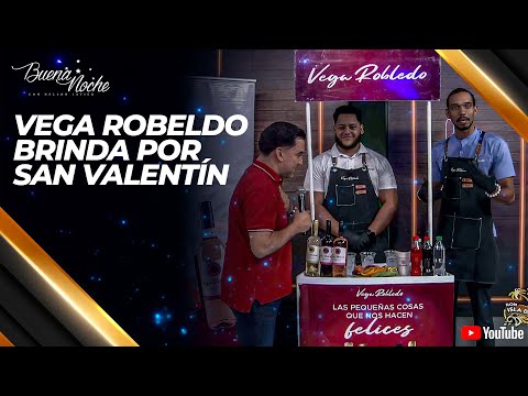 REPRESENTANTES DE VEGA ROBELDO PREPARAN TRAGOS EN VIVO PARA SAN VALENTÍN | BUENA NOCHE