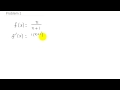 Quotient Rule and Derivatives