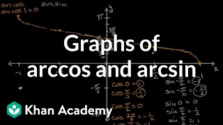 Graphs of arccos and arcsin | Precalculus | Khan Academy