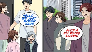 This neighbor kept looking down on me cuz I worked from home, but then... [Manga Dub]