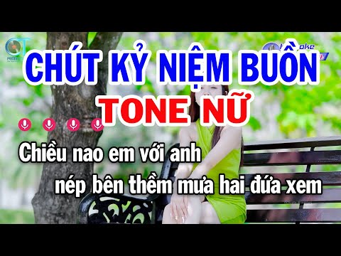 Karaoke Chút Kỷ Niệm Buồn Tone Nữ ( Am ) Nhạc Sống Beat Mới | Karaoke Đồng Sen