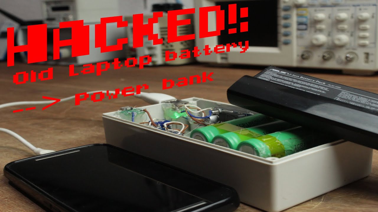 HACKED! : Old laptop battery becomes a Power bank