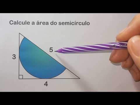 ÁREA DO SEMICÍRCULO INSCRITO NUM TRIÂNGULO