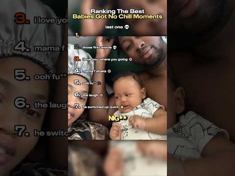 Babies Got No Chill Moments Part 5 💀 #ranking #tiktok #funny
