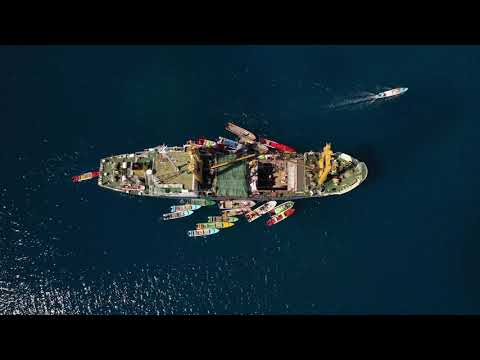 PACIFIC OCEAN FROM DRONE / ONTONG JAVA IN 4K