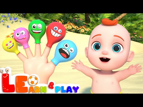 Balloon Finger Family (Beach Version) | Finger Family Song 8 Minutes + More Nursery