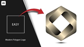 Modern Polygon Logo Design in Adobe Illustrator Tutorials