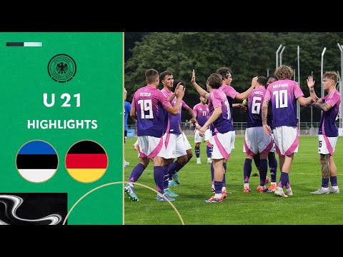 Adeyemi & Co. sweep Estonia away | Estonia vs. Germany 1-10 | Highlights | Under-21 EURO Qualifier