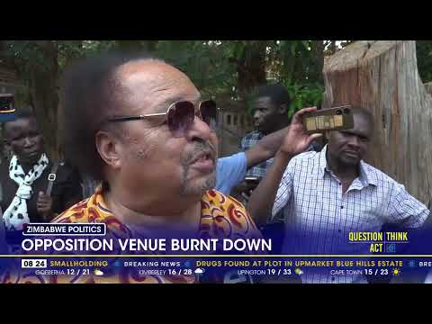 YouTube video thumbnail: Zimbabwe Opposition Venue Burnt Down