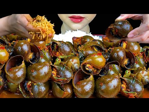 MUKBANG| Eating Apple Snail Delicious