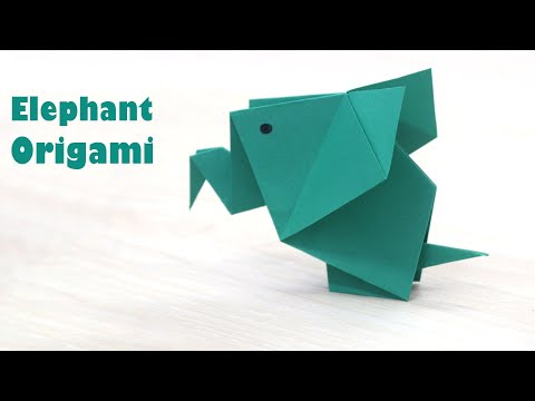 Easy Origami Elephant - Paper Elephant instructions