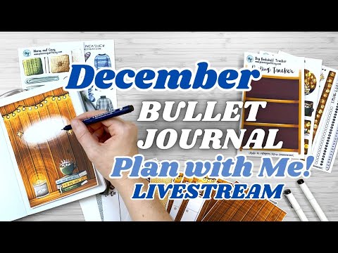 Setting up my planner and journal for the month! 📚 December 2024 PLAN WITH ME Livestream!