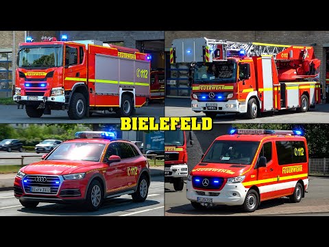 [10 EINSÄTZE in 7 STUNDEN] - Feuerwehr BIELEFELD | Diverse Alarmfahrten bei HOHEM EINSATZAUFKOMMEN!