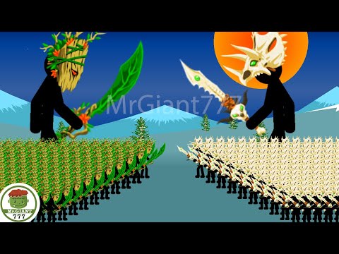 STICKMAN G-SWORDWRATH LEAF VS 9999 G-SWORDWRATH FUR, FINAL BOSS | Stick War Legacy Mod | MrGiant777