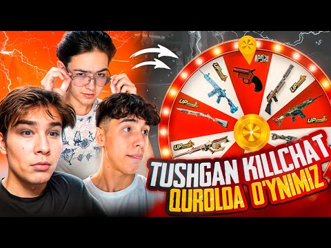 RULETKADAN😈😳TUSHGAN RANDOM KILLCHATLI QUROLLARDA O’YNADIK |PUBG MOBILE