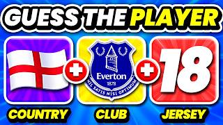 GUESS THE PLAYER BY NATIONALITY + CLUB + JERSEY NUMBER | QUIZ FOOTBALL TRIVIA 2025