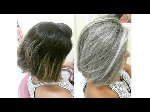 MECHAS PLATINADAS NA TOUCA  EM CABELO CURTO