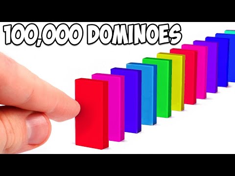 I Made A Huge Artwork With 100,000 Dominos | Vexx