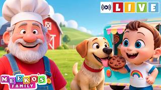 LIVE | Old Macdonald Had Yummy Treats | Animal Songs By Meeko's Family