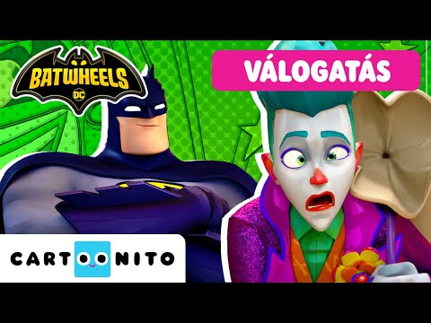 🦇 TOP 5 🦇 Batman a Joker ellen | Batwheels | Rajzfilm gyerekeknek | Cartoonito