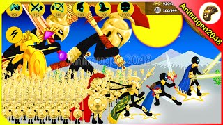 STICK FIGURE NEW DUEL XIPHOS GOLDEN GRIFFON VS FINAL BOSS | Stick War Legacy Mod | Animugen2048